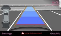 MMI display: Aligning the vehicle